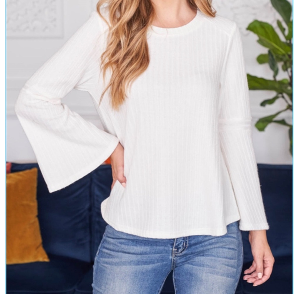 Boho chic Bell Sleeves white Top